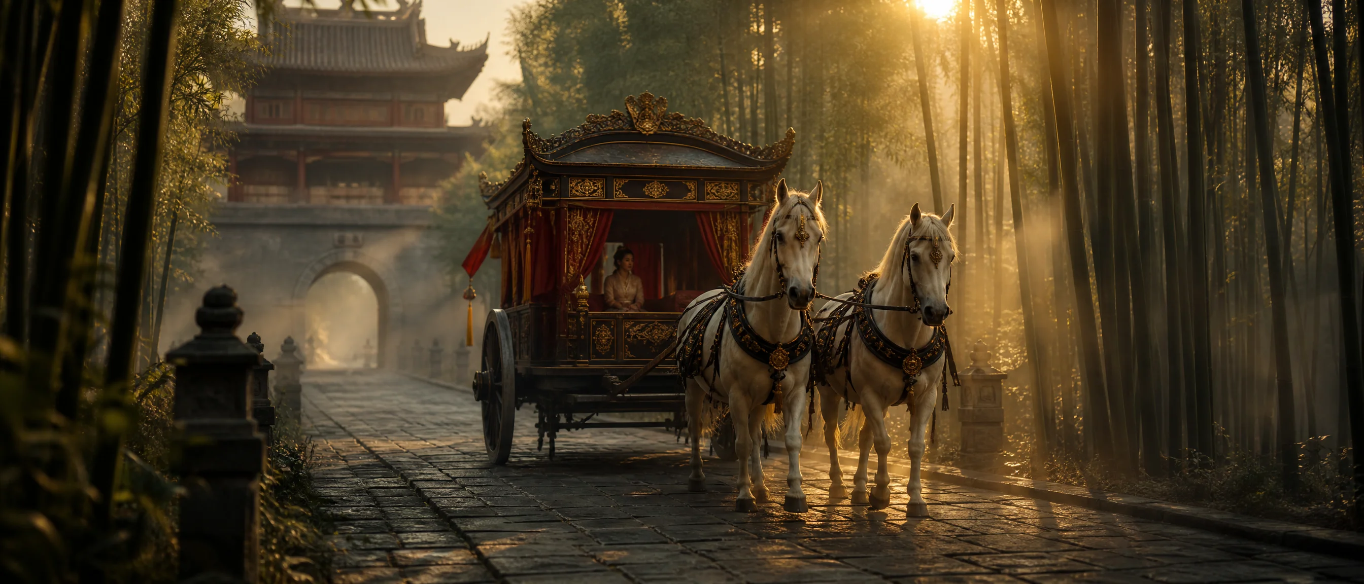 古风马车短片精彩画面